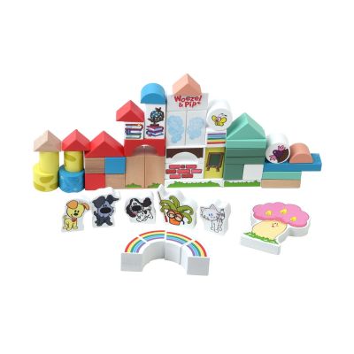 Rubotoys Woezel En Pip Houtenblokken Set