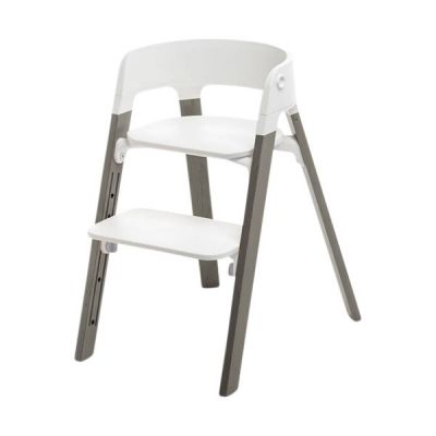 Babypark Stokke® Steps™ Kinderstoel Incl. Babyset + Eetblad - Hazy / Grey aanbieding