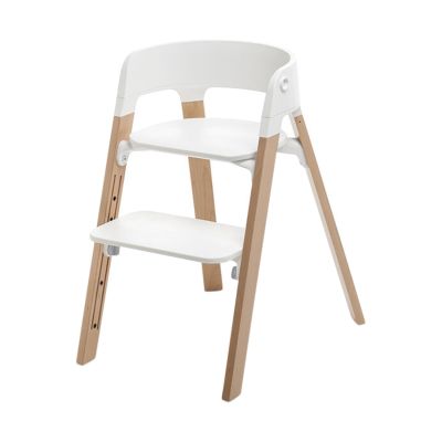 Stokke® Steps™ Kinderstoel Incl. Babyset + Eetblad - White / Naturel