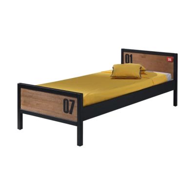 Vipack Alex Bed 90x 200 Cm Bruin / Zwart