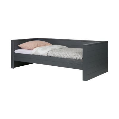 Woood Dennis Bedbank Steel Grey 90 x 200 cm