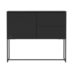 Kidsmill Modular 2 Commode 1D / 2L Mat Zwart - Zwart - Mat Zwart