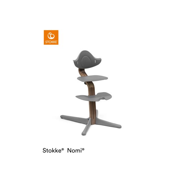 Nomi Kinderstoel - Walnut Grey