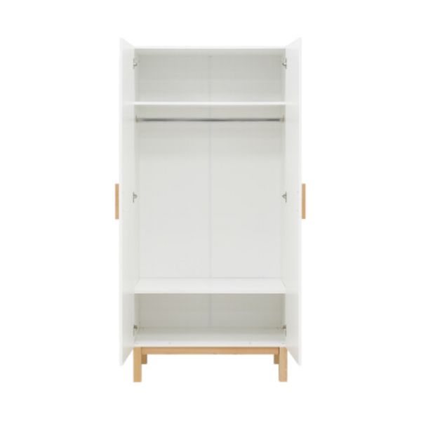 Bopita Lotte 2-Deurskast Wit / Naturel