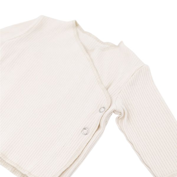 Bamboom Overslagshirt - Pure - Lange Mouw - Creme - 1 Mnd