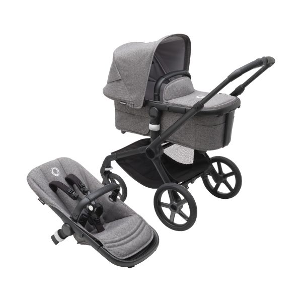 Bugaboo Fox 5 Kinderwagen 2-in-1 - Black / Grey Melange