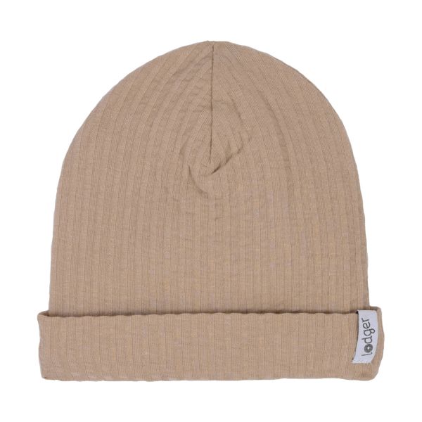 Lodger Seersucker Mutsje - 0-6 Mnd - Beige