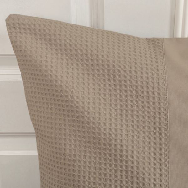 Town & Country Lugano Wafel Dekbedovertrek Zand 200 x 220 cm