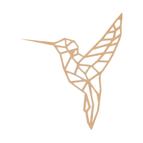 Maison Cocon Kolibrie Wanddecoratie - Medium - Naturel