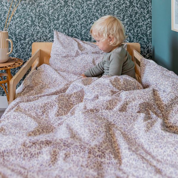 Mies & Co Vintage Flower Junior Dekbedovertrek 120 x 150 cm Lila 