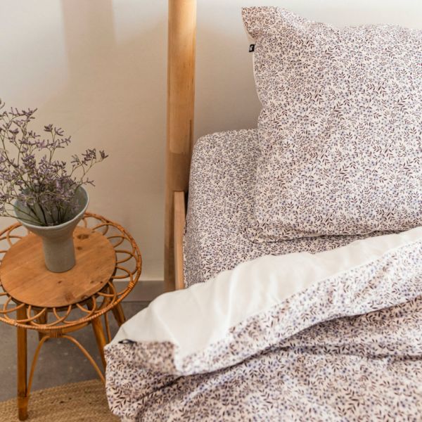Mies & Co Vintage Flower Junior Dekbedovertrek 120 x 150 cm Lila 