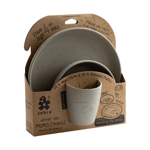 Sebra Mums Dinerset - Beige
