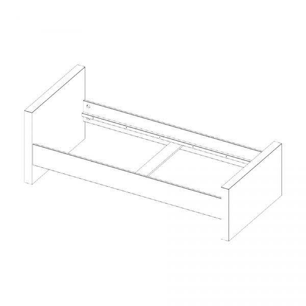 Kidsmill Alaska Bed Wit Hoogglans 90 x 200 cm