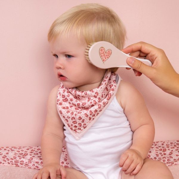 Bebe-Jou Leopard Bandana Slab 2 Stuks Pink