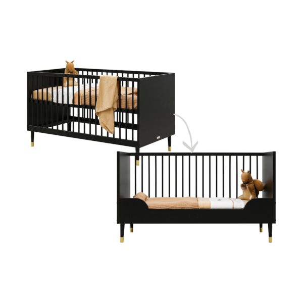 Bopita Cloë Bedbank Mat Zwart 70 x 140 Cm