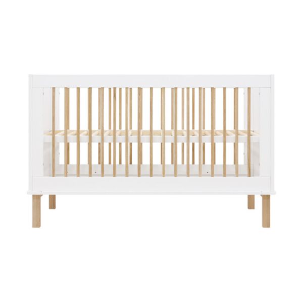Kwijting Verbieden Nauwkeurig Bopita Mika Ledikant Wit / Eiken 70 x 140 Cm | Babypark