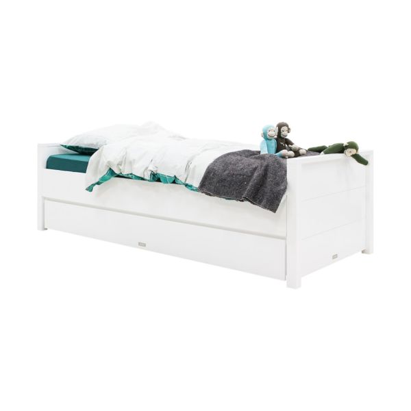 Bopita Bobby Laag Hoofdeinde Bed Wit 90 x 200 cm
