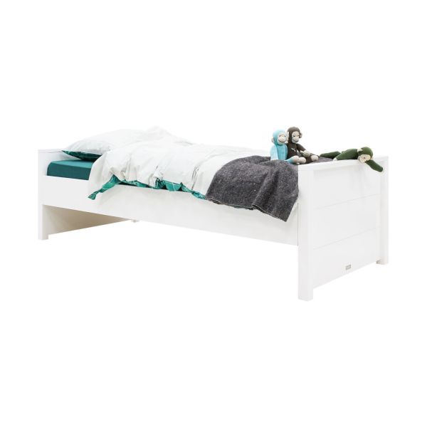 Bopita Bobby Laag Hoofdeinde Bed Wit 90 x 200 cm