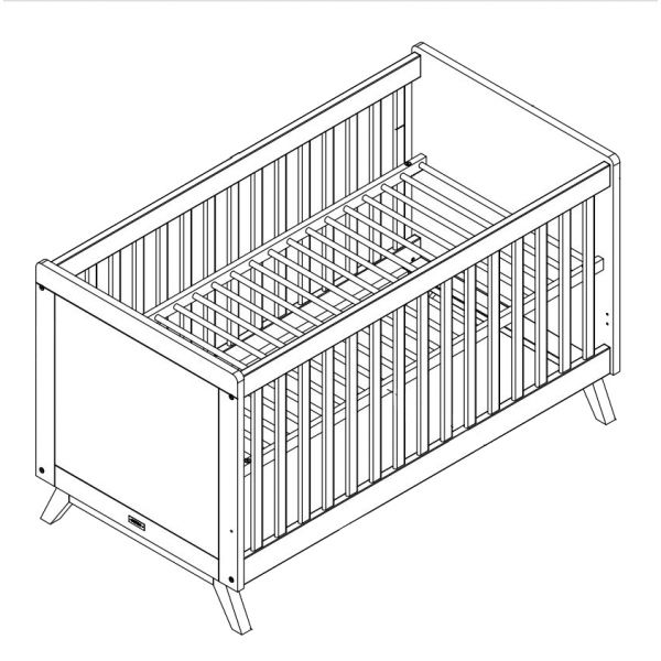 Bopita Retro Babybed Wit 70 x 140 cm