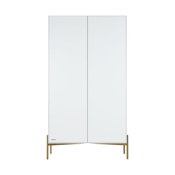 Kidsmill Boutique Kledingkast 2-Deurs Wit / Brass