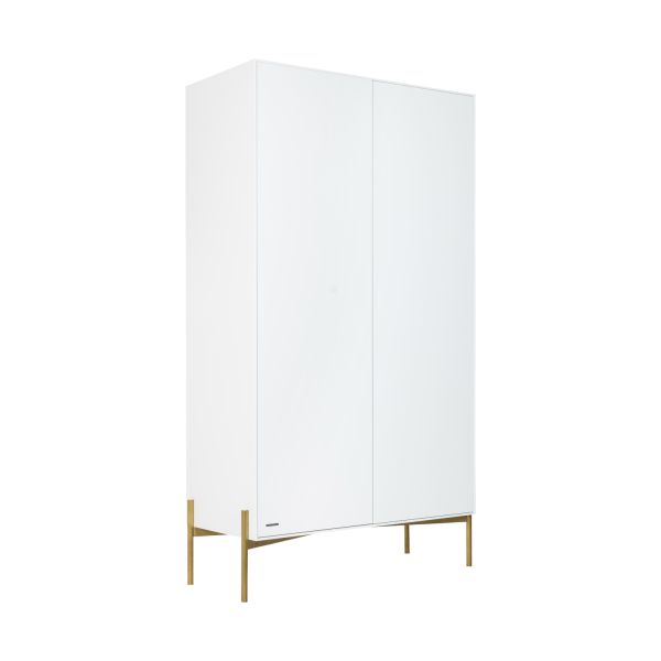 Kidsmill Boutique Kledingkast 2-Deurs Wit / Brass