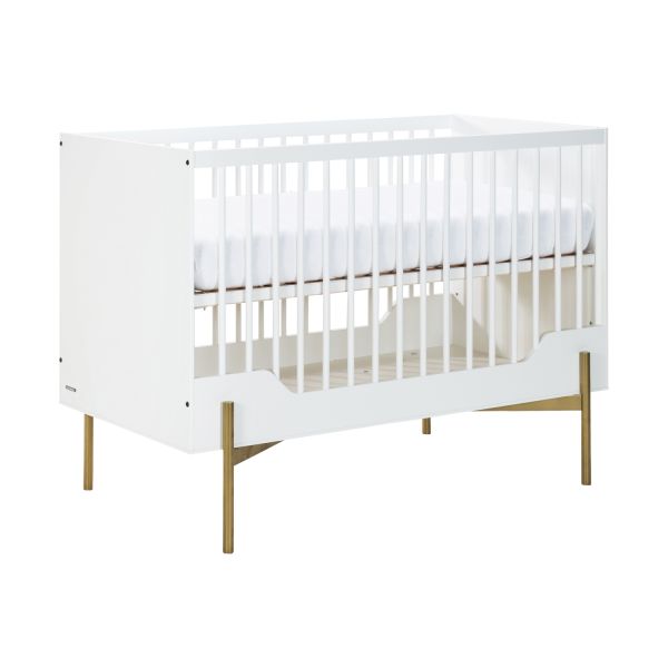 Kidsmill Boutique Babybed Wit / Brass 60 x 120 cm