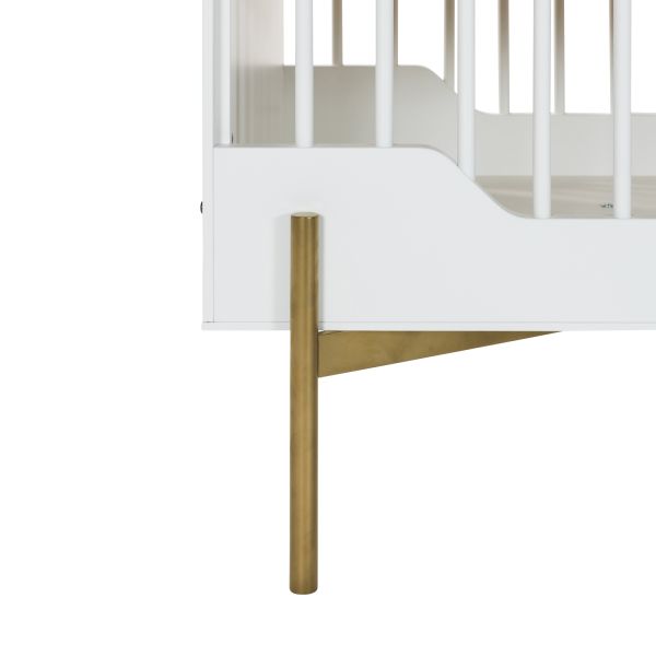 Kidsmill Boutique Babybed Wit / Brass 60 x 120 cm