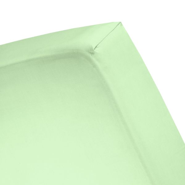 Damai Double Jersey Hoeslaken Katoen Soft Green 80/90 x 200/210 Cm
