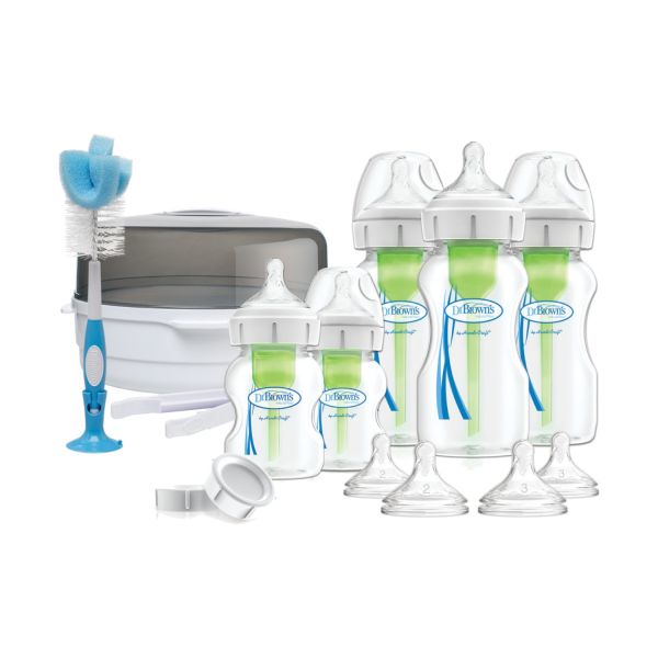 Dr. Brown's Options+ Anti-Colic Newborn Giftset Brede Halsfles