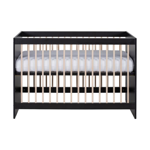 Europe Baby Nova Babykamer Zwart Eiken | Bed 60 x 120 cm + Commode