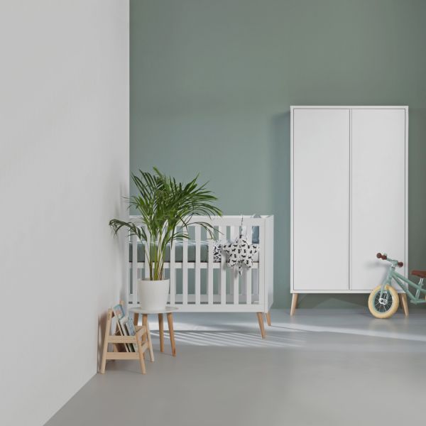 Europe Baby Sterre Babykamer Wit | Bed 60 x 120 cm + Commode