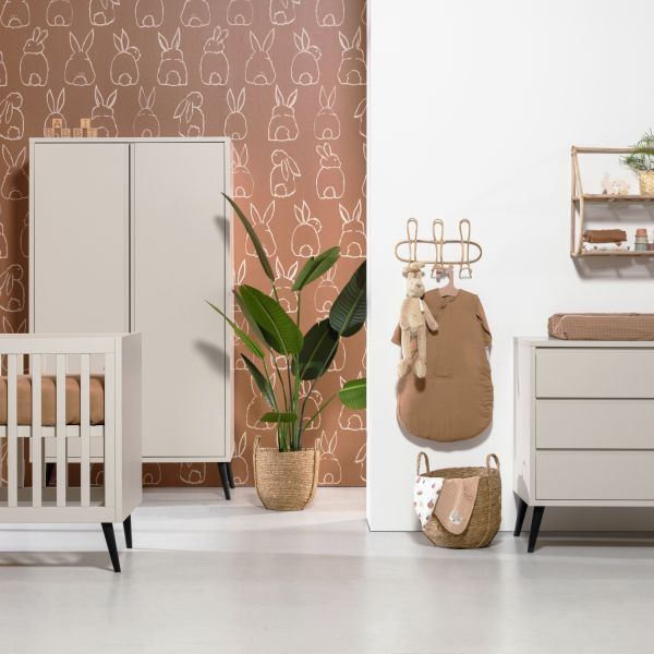 Europe Baby Sterre Kledingkast 2-Deurs Oatmeal