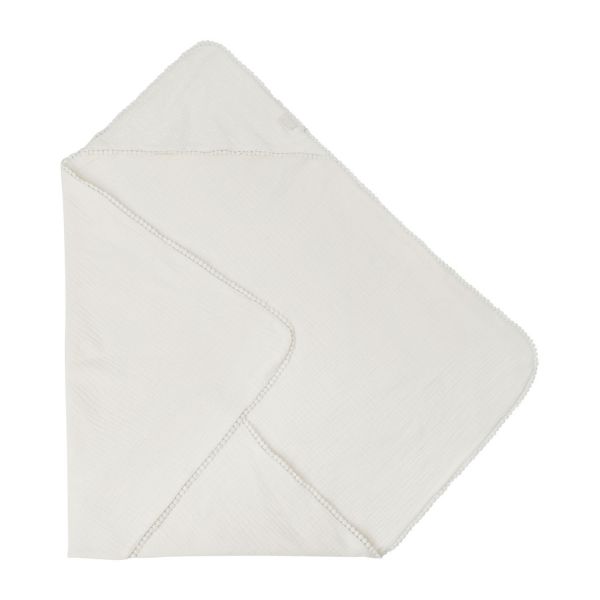 Jollein Embroidery Badcape 75 x 75 cm Ivory