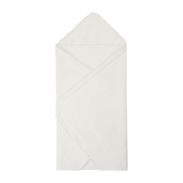 Jollein Embroidery Badcape 75 x 75 cm Ivory