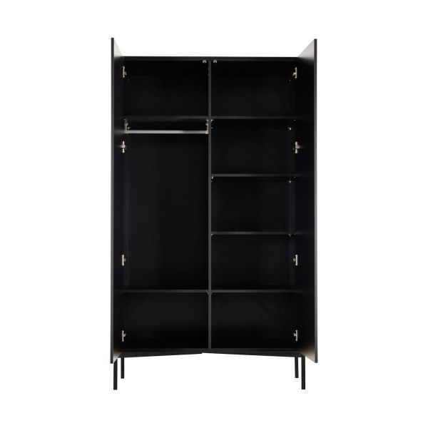 Kidsmill Boutique Kledingkast 2-Deurs Zwart Mat