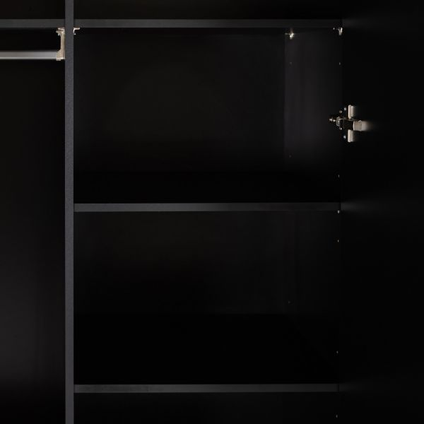 Kidsmill Boutique Kledingkast 2-Deurs Zwart Mat