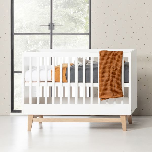 Kidsmill Noud Babykamer Wit | Bed 60 x 120 cm + Commode