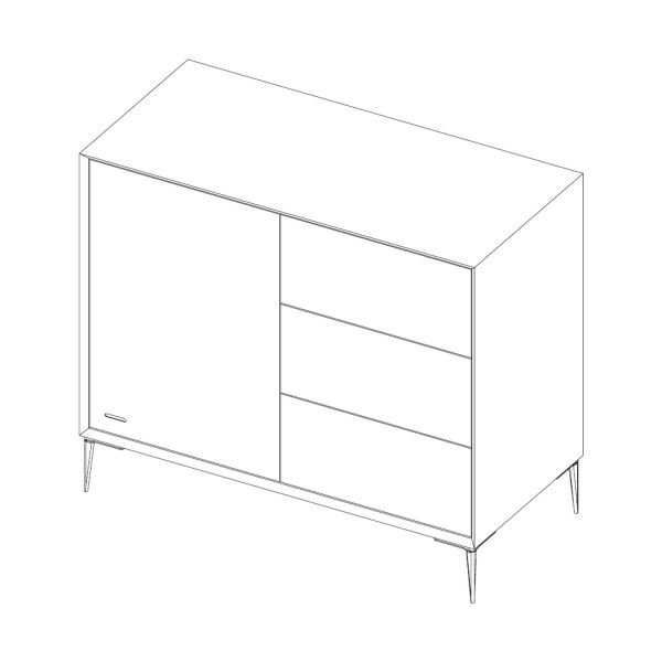 Kidsmill Lasse Commode Wit