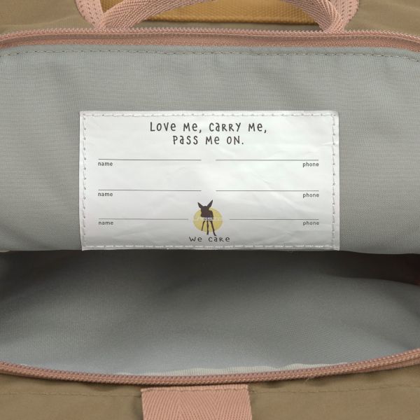 Laessig Rolltop Mini Backpack Nature Hazelnut