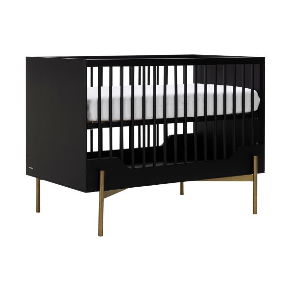 Kidsmill Boutique Babybed Zwart / Brass 60 x 120 cm