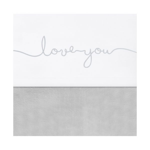 Jollein Love You Ledikantlaken Grey 120 x 150 cm