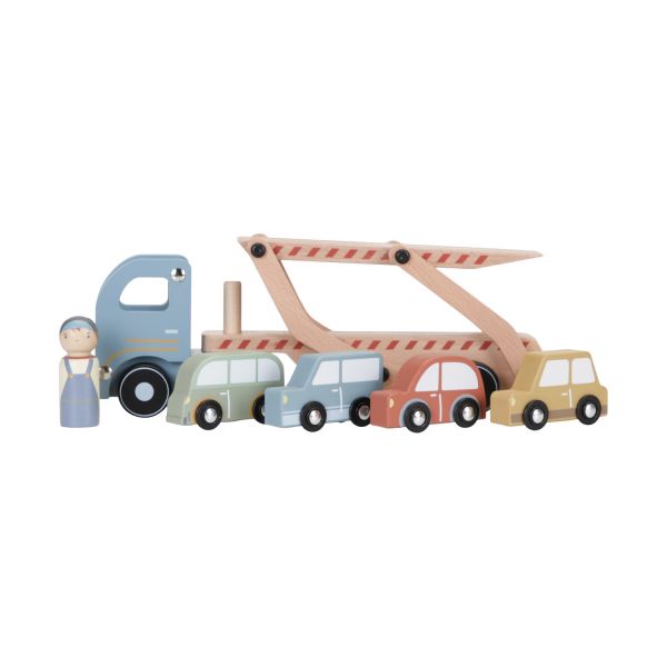 Variant Helder op Contour Little Dutch Houten Truck Met Oplegger | Babypark