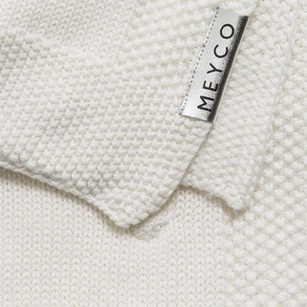 Meyco Wiegdeken Knots Offwhite 75 x 100 cm