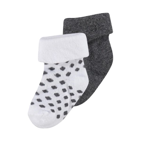 Noppies Dot Sokjes Dark Grey Melange 3-6 Mnd