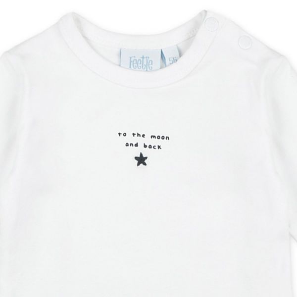Feetje To The Moon Mini Perso T-Shirt Wit Mt. 44