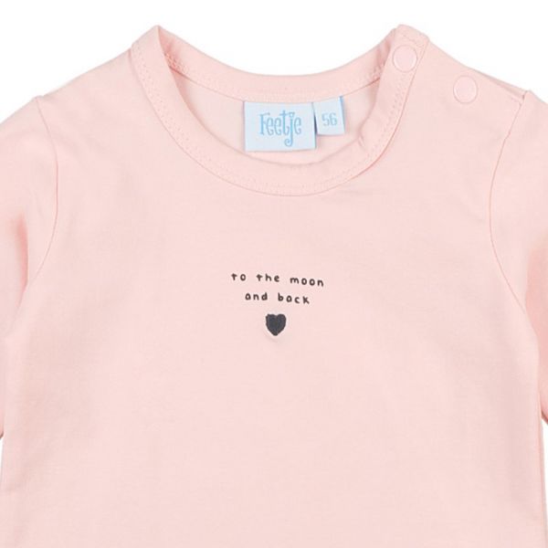 Feetje To The Moon And Back Dots T-Shirt Roze Mt. 44
