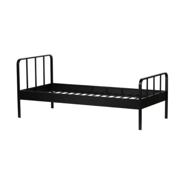 Woood Mees Bed Metaal Zwart 90 x 200 Cm