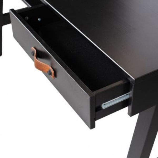 Woood Dian Bureau Grenen Diep Zwart
