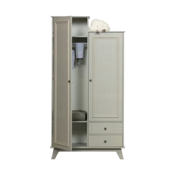 Woood Lily Kledingkast 2-Deurs Grenen Clay 90 x 200 cm