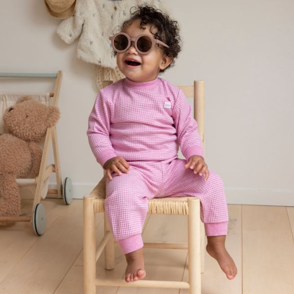 Feetje Wafel Pyjama Roze Melee Mt. 62
